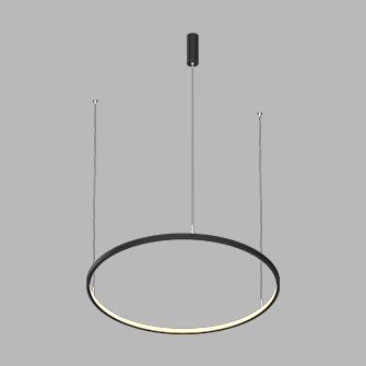 Люстра подвесная светодиодная Ledron LED-ROUND-R600-Black