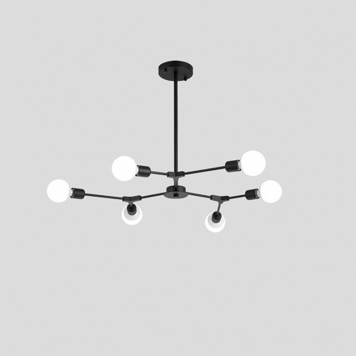 Люстра на штанге Imperiumloft LATE D86 Black 193582-26