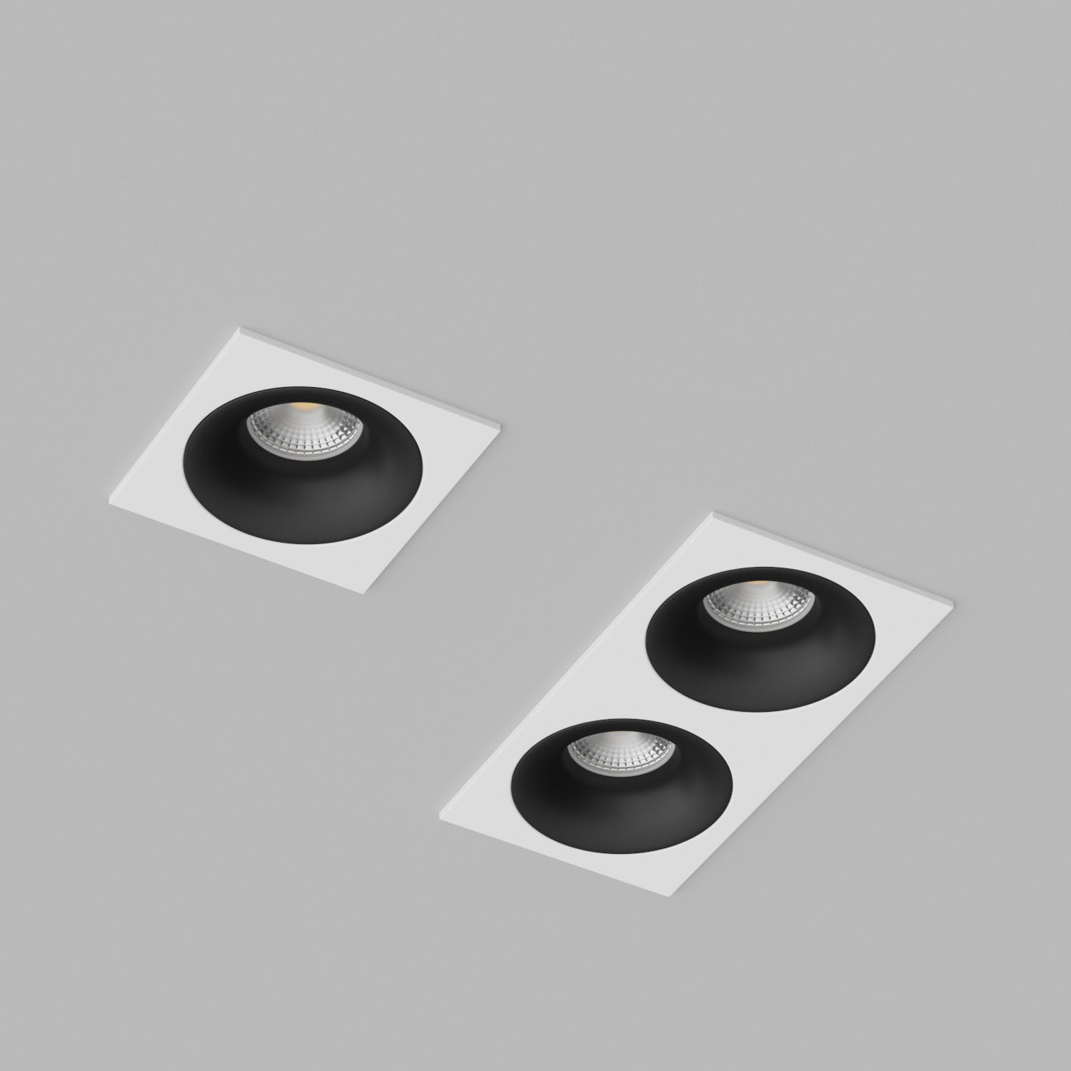 Светильник встраиваемый Ledron MJ1003-SQ2-White-Black