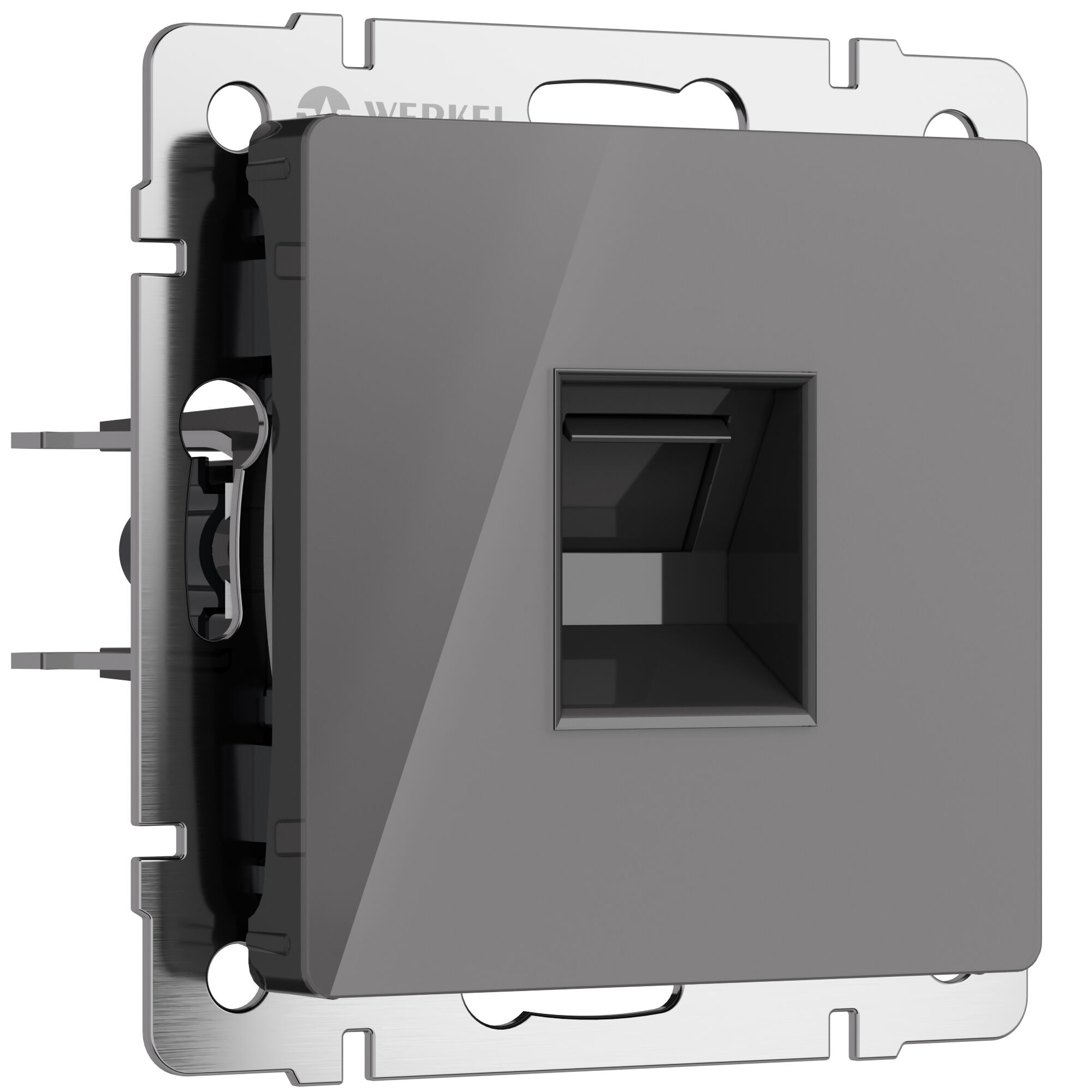 Розетка Ethernet RJ-45 Werkel графит W1181044
