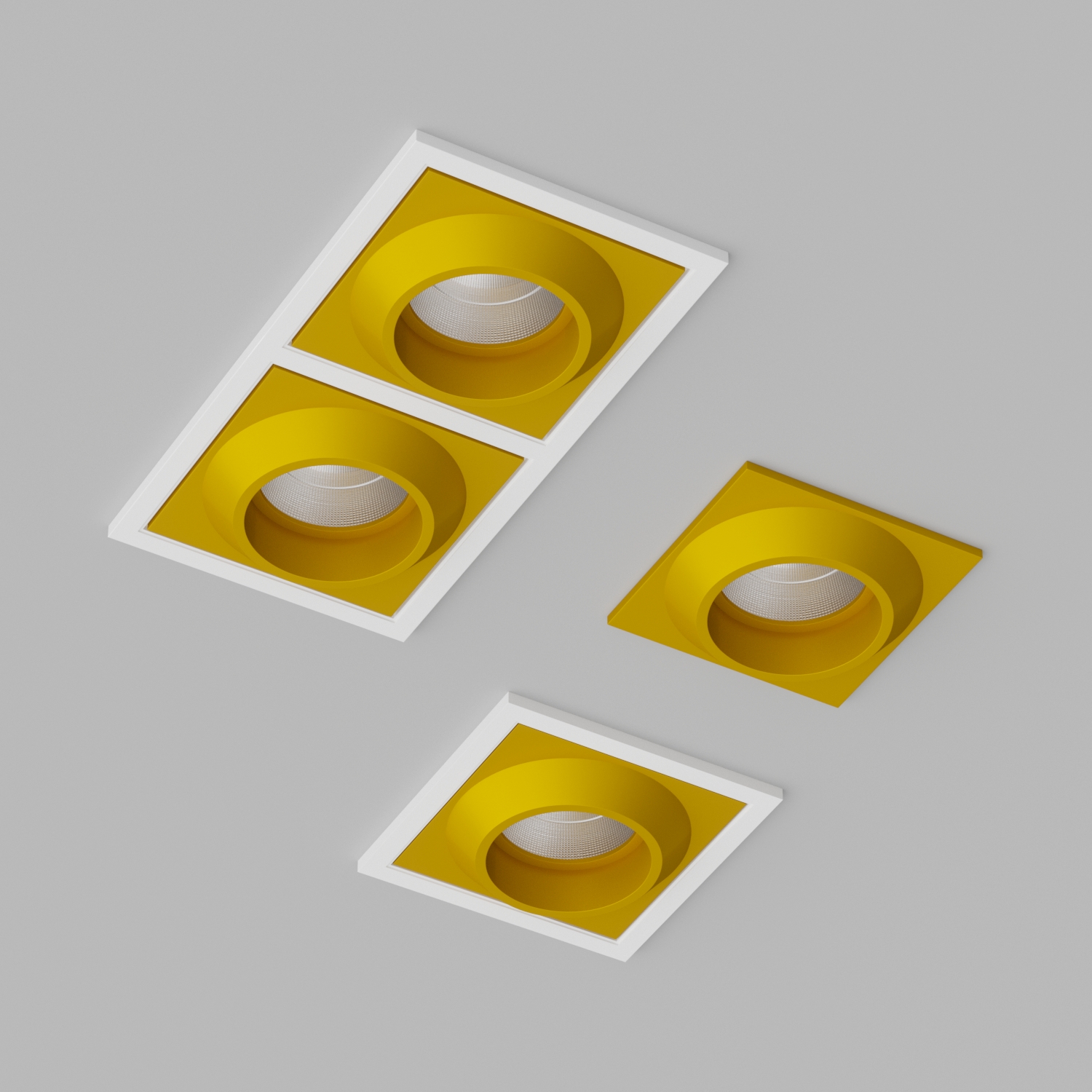 Светильник встраиваемый светодиодный Ledron GIZA-SQ2-White-Gold