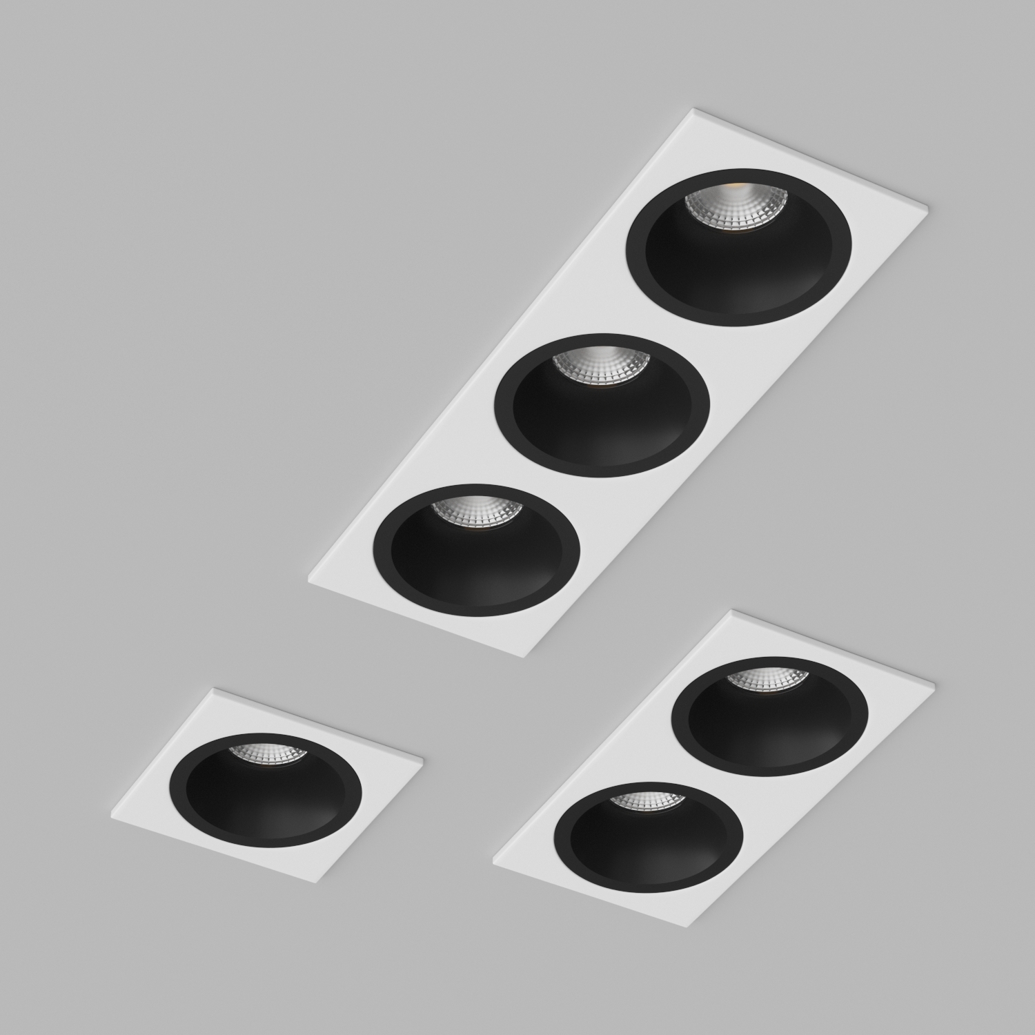 Светильник встраиваемый Ledron AO1501010-SQ3-White-Black