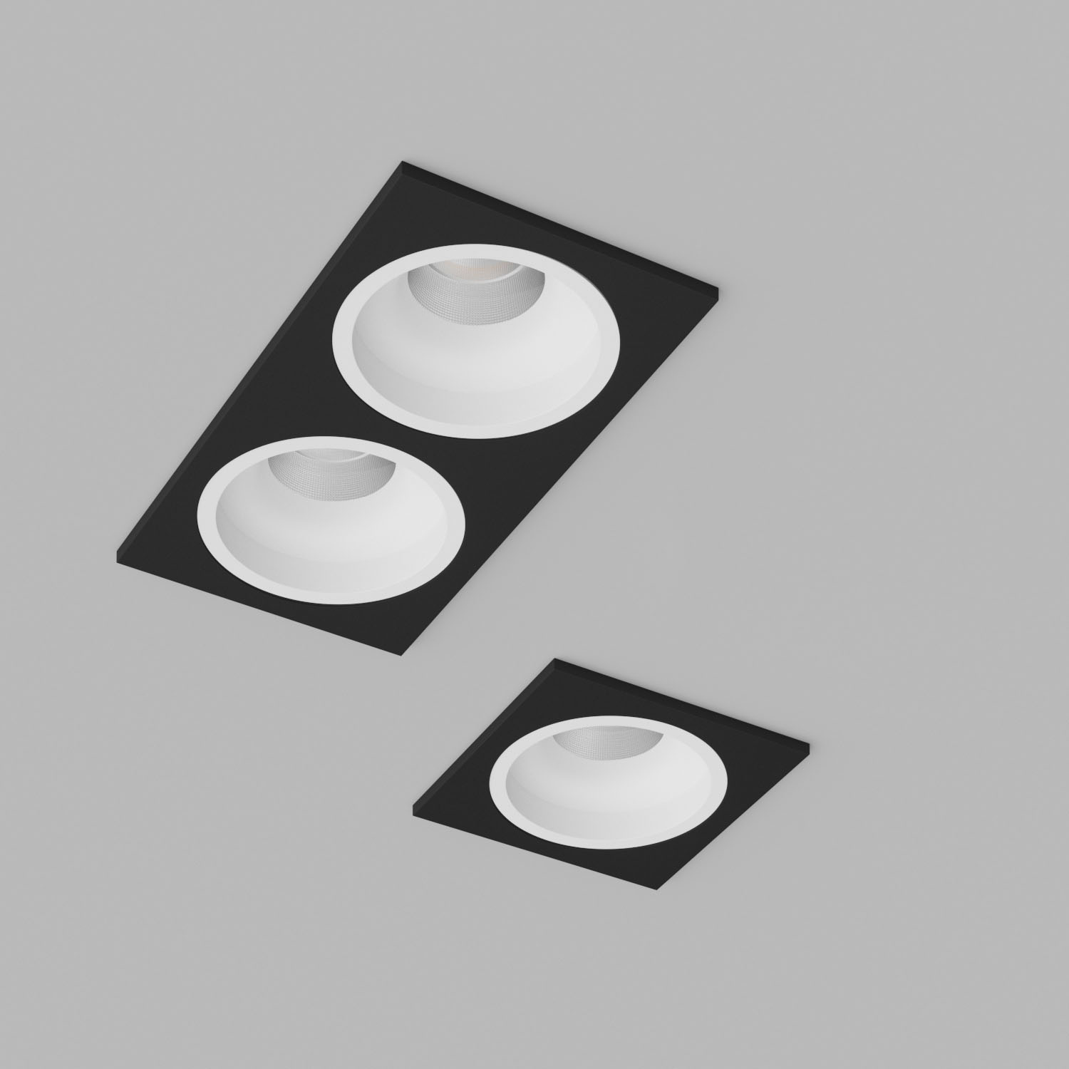 Светильник встраиваемый светодиодный Ledron LEVEL-SQ-TRIAC-Black-White