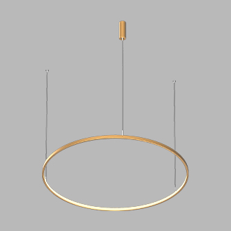 Люстра подвесная светодиодная Ledron LED-ROUND-R800-Brushed-Gold