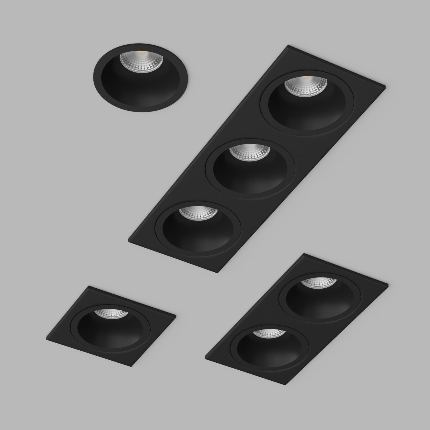 Светильник встраиваемый Ledron AO1501010-SQ3-Black