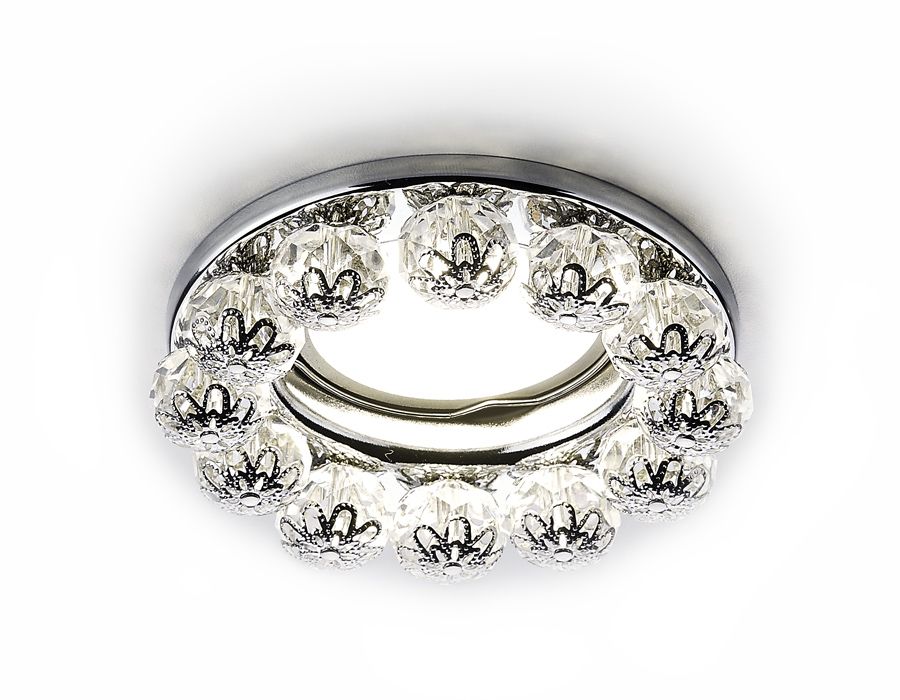 Встраиваемый светильник Ambrella Light Crystal Spot K203 CL/CH