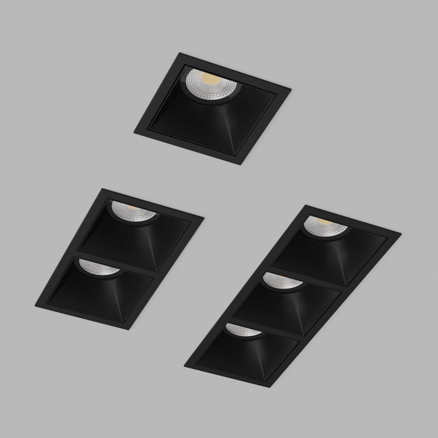 Светильник встраиваемый Ledron RISE-KIT3-Black