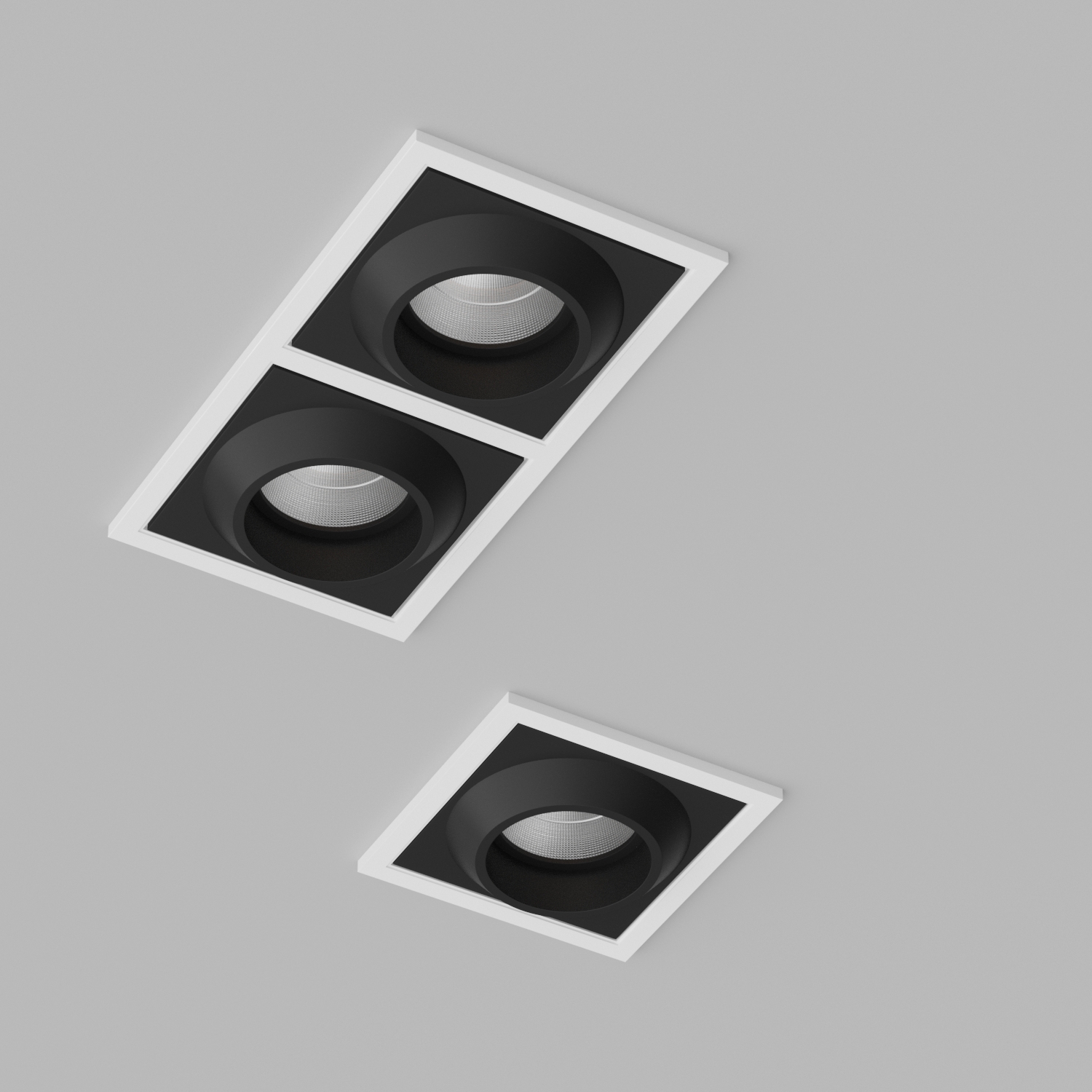 Светильник встраиваемый светодиодный Ledron GIZA-SQ2-White-Black