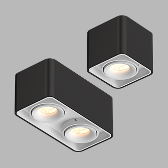 Светильник потолочный светодиодный Ledron TUBING-2-Black-White