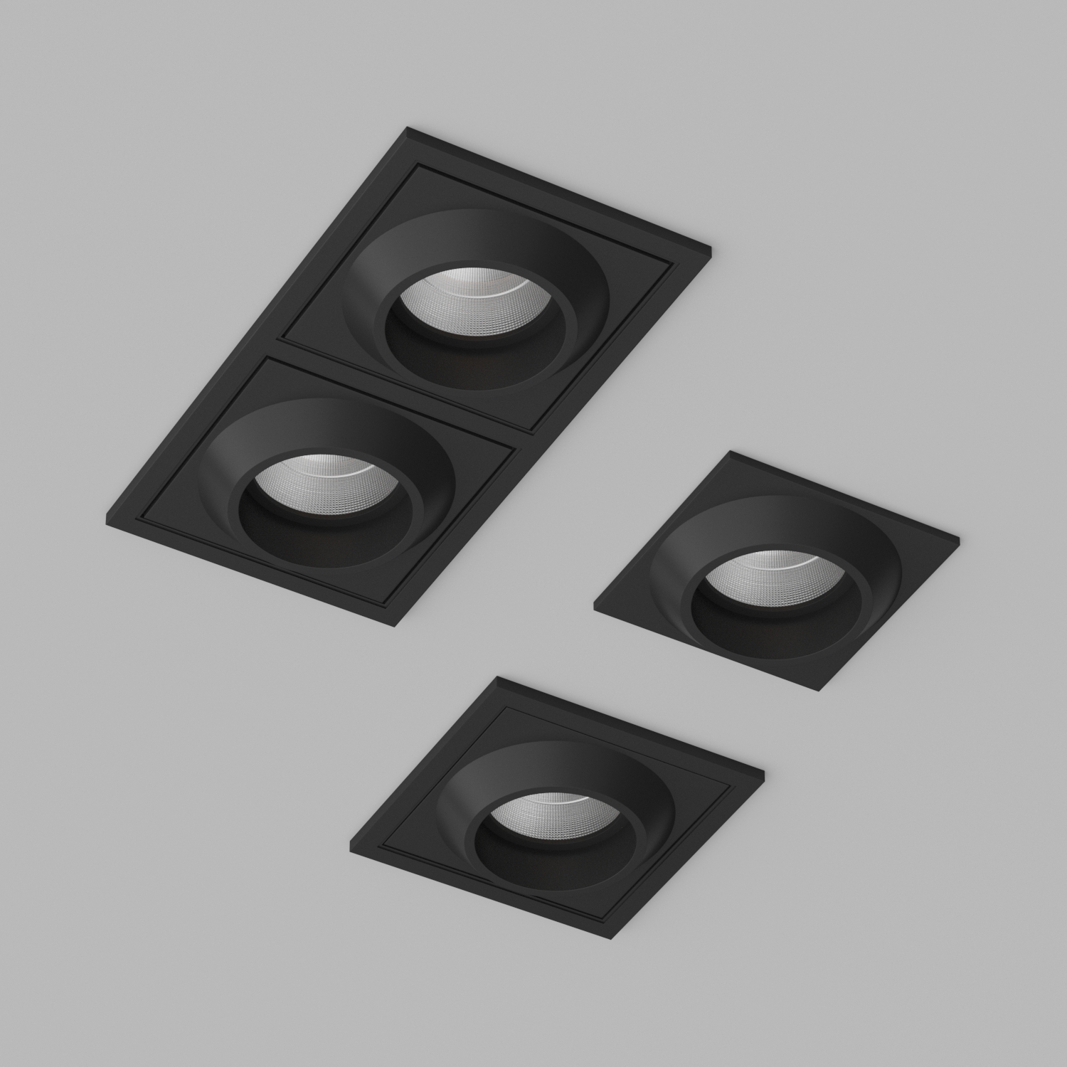 Светильник встраиваемый светодиодный Ledron GIZA-SQ2-Black