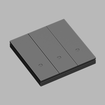 Выключатель трехклавишный Ledron ZigBee Black