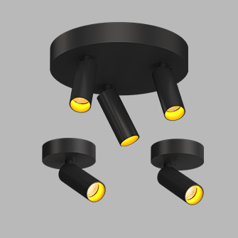 Спот светодиодный Ledron SAGITONY-R3-S40-Black-Gold