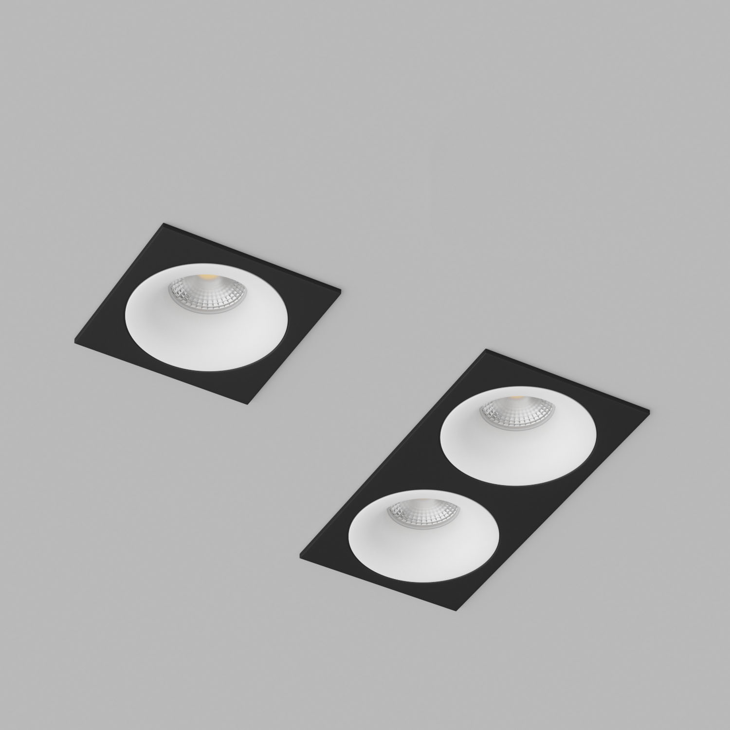 Светильник встраиваемый Ledron MJ1003-SQ2-Black-White
