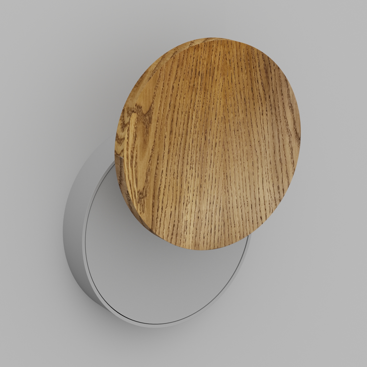 Светильник настенный светодиодный Ledron UFO-G2-Wooden-Grey