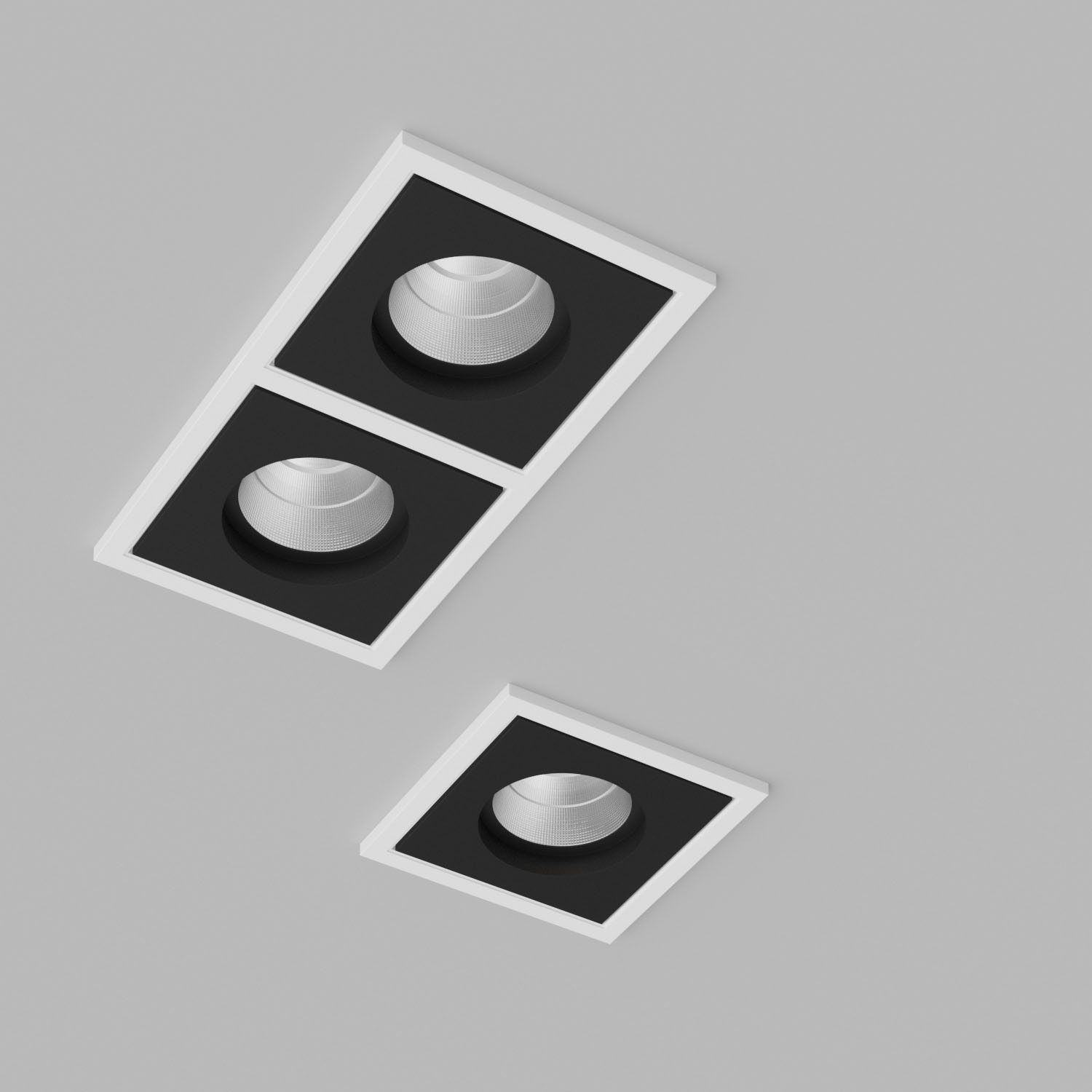 Светильник встраиваемый светодиодный Ledron BRUTAL-SQ1-White-Black-TRIAC