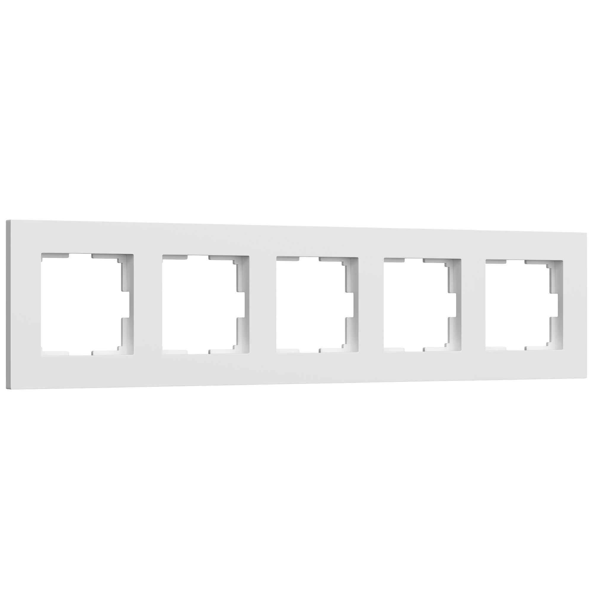 Рамка на 5 постов Werkel Slab белый софт W0052961 a067786