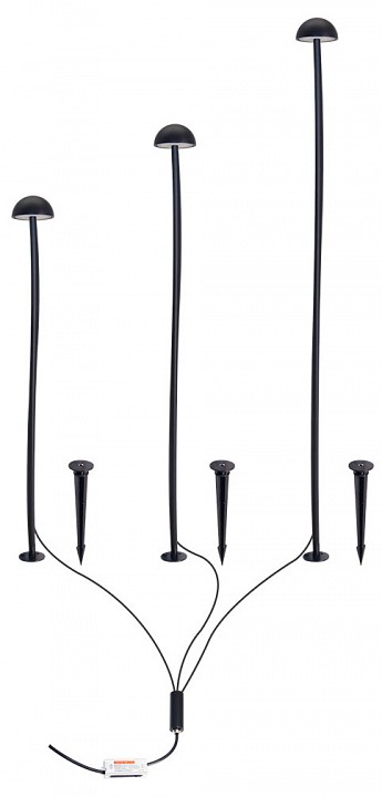 Уличный грунтовый светильник Arte Lamp MOTUS A1081PA-3BK