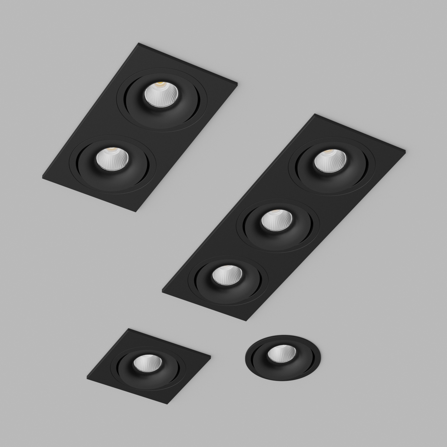 Светильник встраиваемый светодиодный Ledron MJ1006-SQ-Black