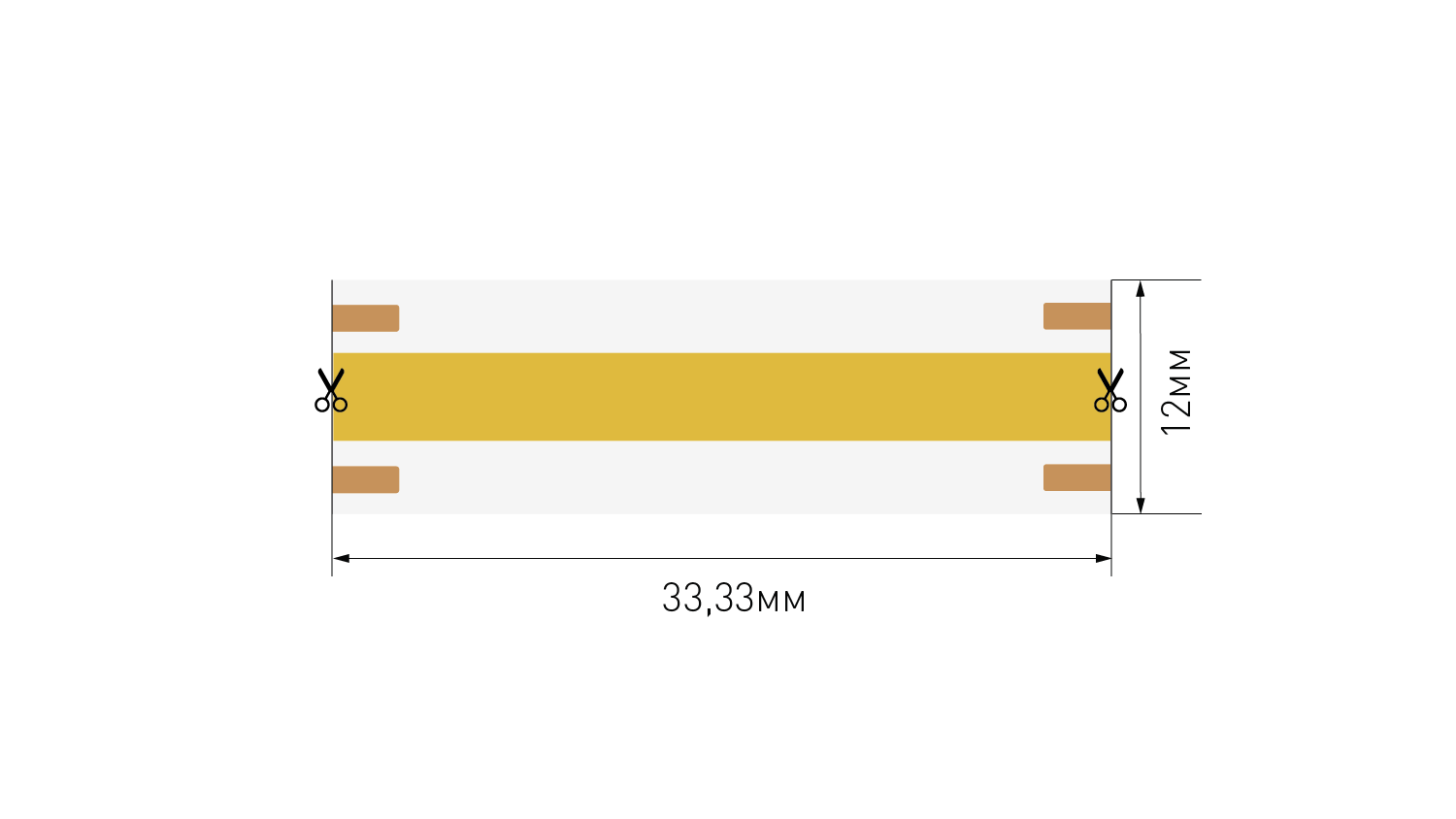 Светодиодная лента 4 в 1 18Вт/м 24V IP20 SWG SWG-COB840-24-18-RGBWW