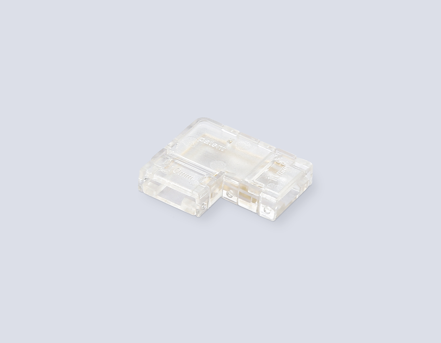 Коннектор угловой COB 12/24V для лент 10mm GS6861 (2 конт.) (10шт. в комплекте) Ambrella light Illumination GS6861