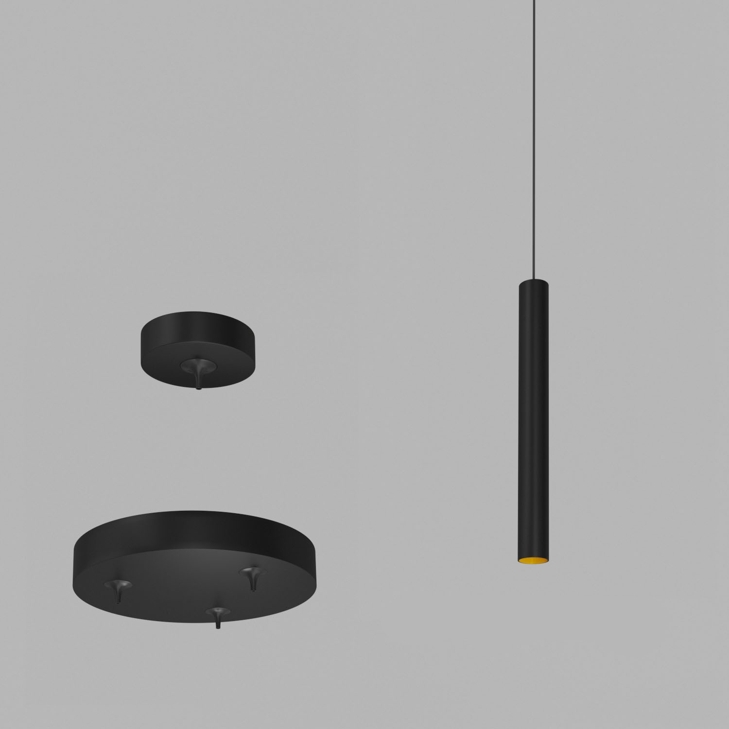 Светильник подвесной светодиодный Ledron SAGITONY-R3-T40-Black-Gold