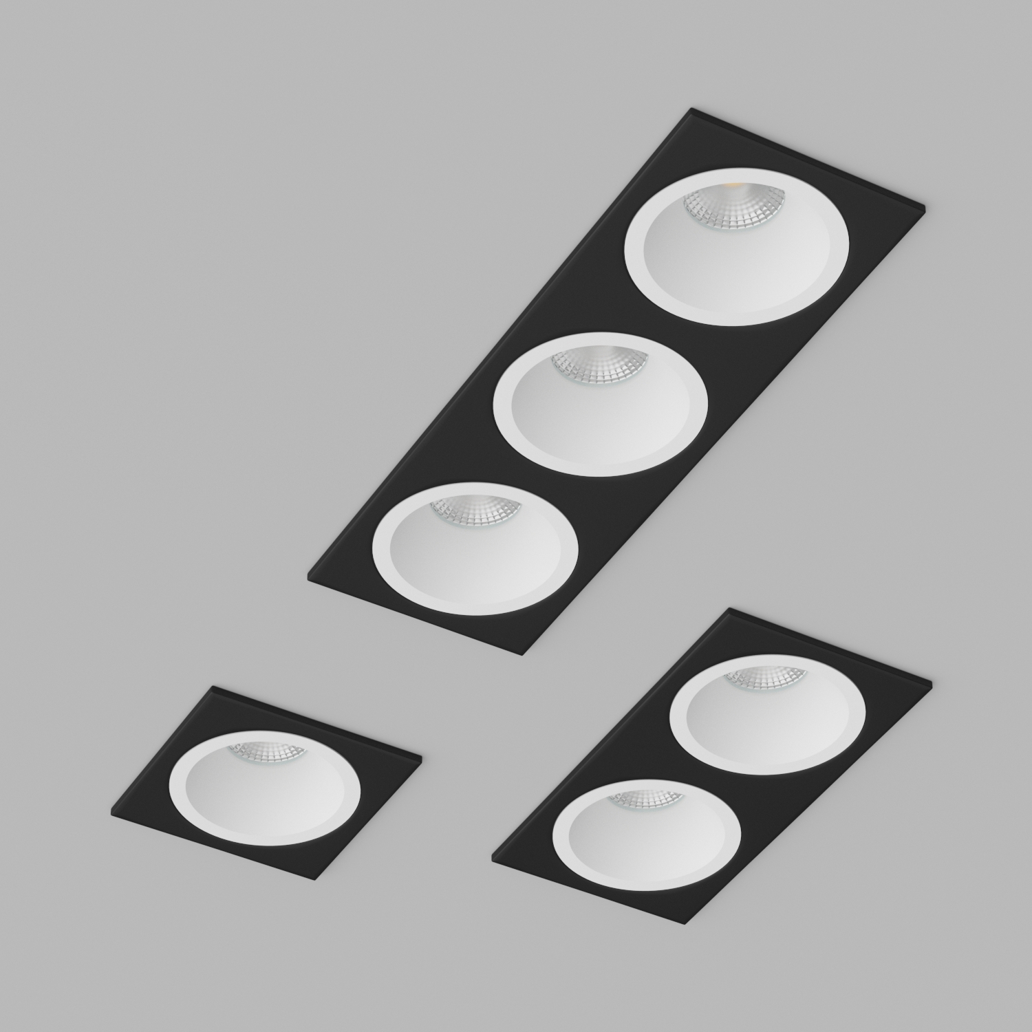 Светильник встраиваемый Ledron AO1501009-SQ3-Black-White