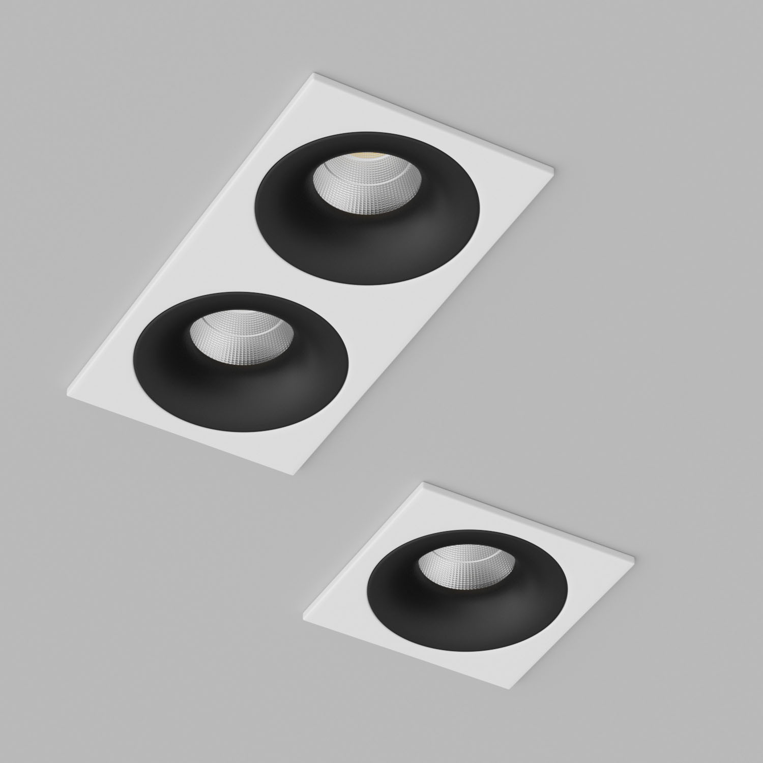 Светильник встраиваемый светодиодный Ledron LOFT-SQ2-White-Black
