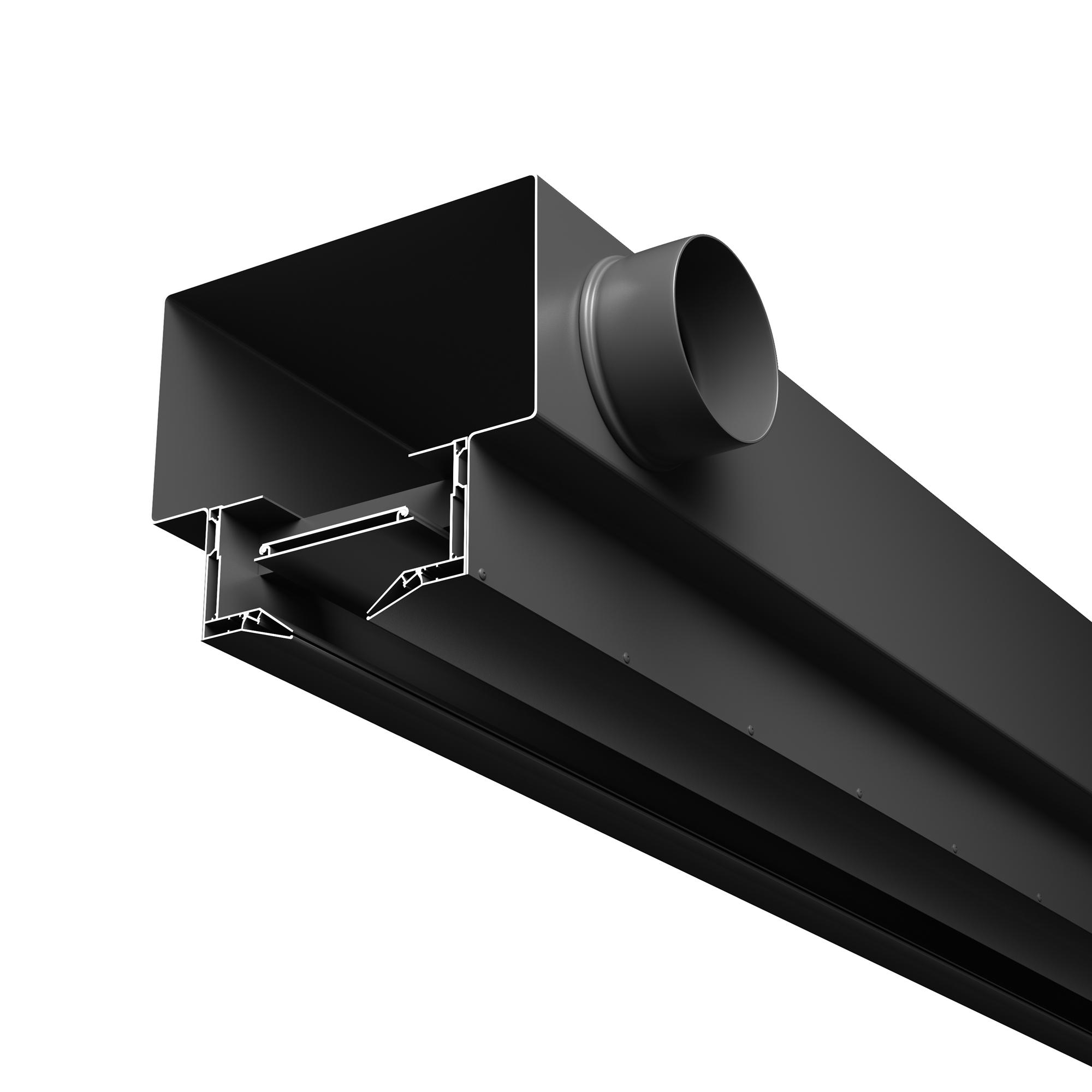 Диффузор с отражателем, линейный, для натяжного потолка, черный, КСД тип 2 Maytoni Aero ARO-LD-SC-000002