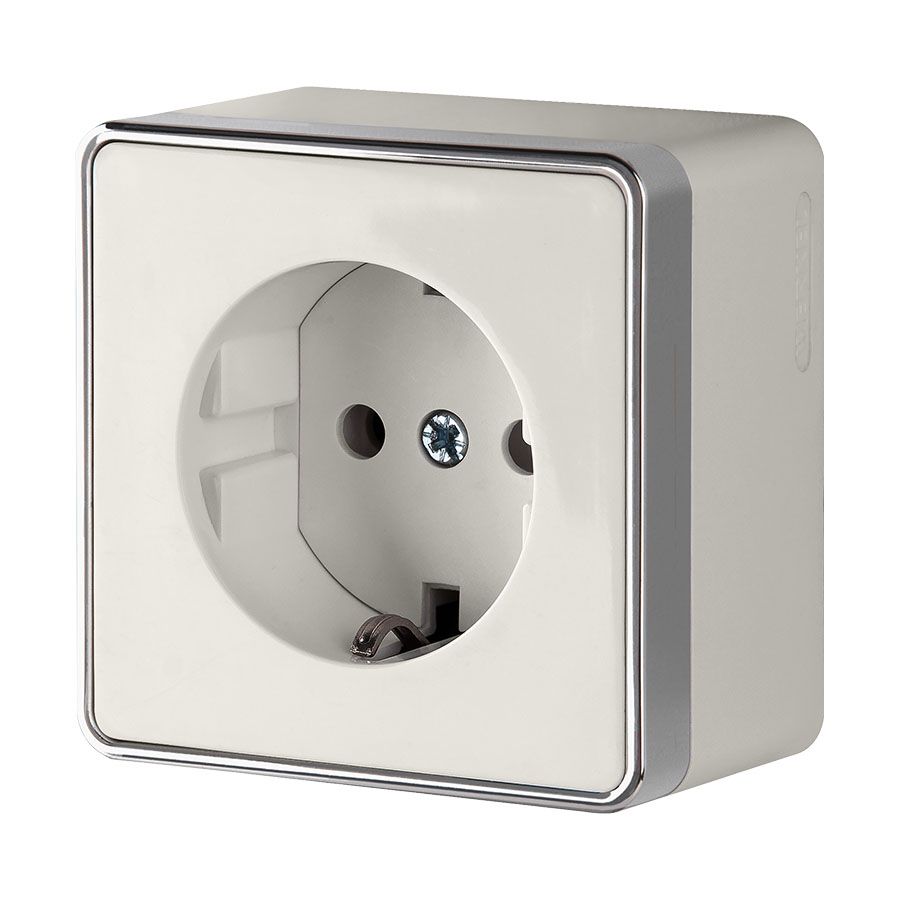 Розетка с заземлением слоновая кость Werkel Gallant W5071003 4690389164477 a051552
