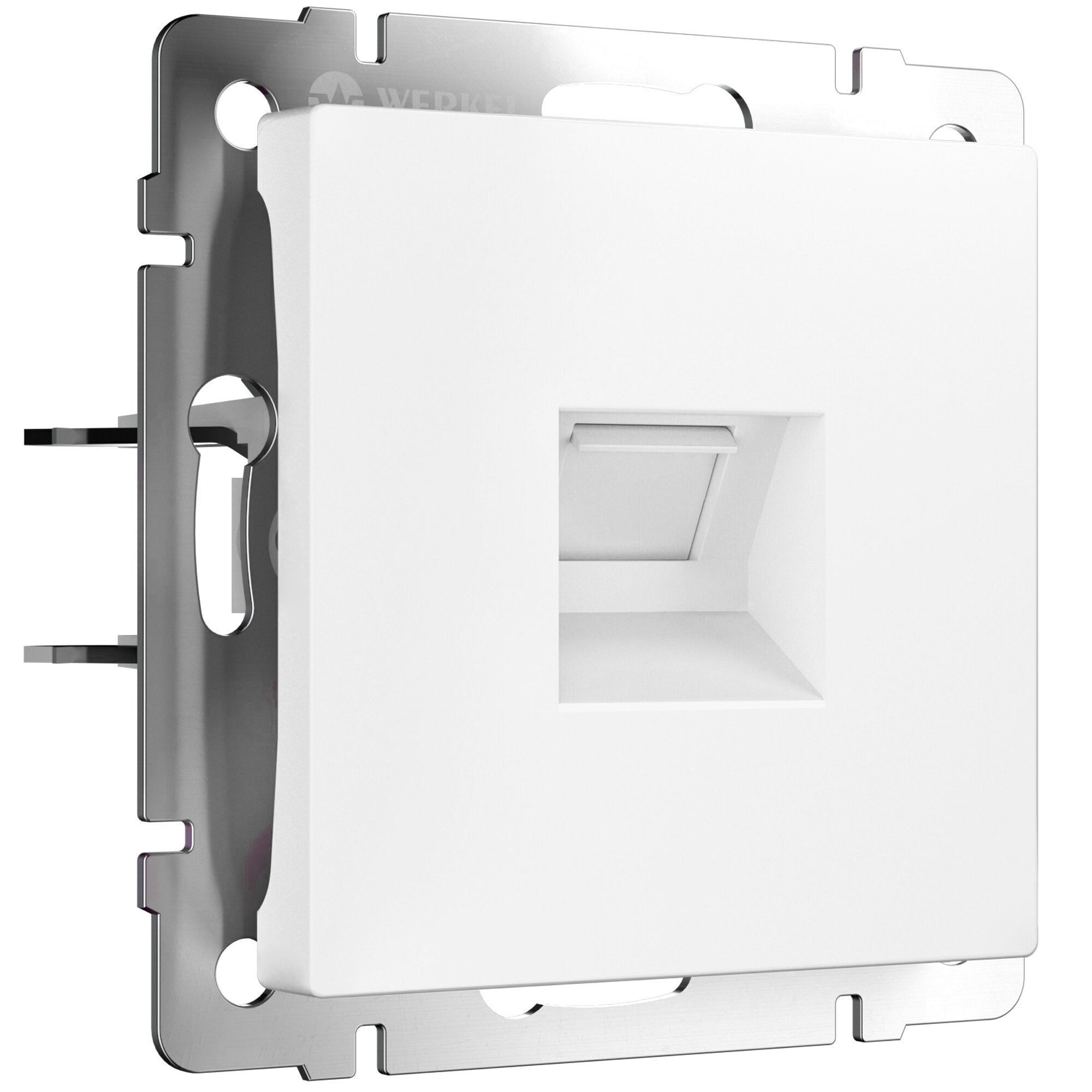 Розетка Ethernet RJ-45 cat. 6A экранированная белый матовый Werkel W5120001 a069684