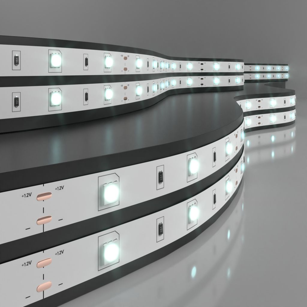 Светодиодная лента Elektrostandard 12V 30Led 7,2W IP20 холодный белый, 5м a027835