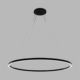 Люстра подвесная светодиодная Ledron RING-LINE-R1500-Black-4000K