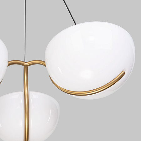 Люстра подвесная светодиодная Eurosvet Emisfero 50083/3 LED золото a069300