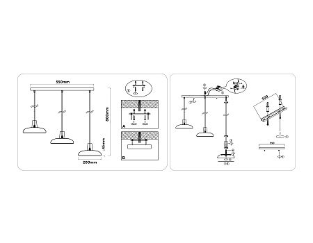 Светильник подвесной светодиодный Ambrella light FL4841 Светильник подвесной светодиодный Ambrella light FL4841