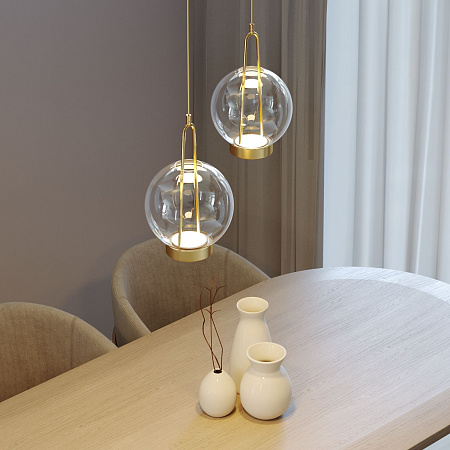 Светильник подвесной светодиодный Eurosvet Frasco 50267/1 LED латунь a069344 Светильник подвесной светодиодный Eurosvet Frasco 50267/1 LED латунь a069344