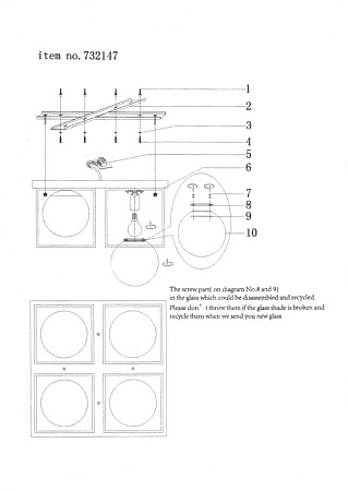 Потолочная люстра Lightstar Gabbia 732147 Потолочная люстра Lightstar Gabbia 732147
