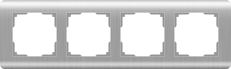 Рамка на 4 поста серебряная Werkel Stream W0042106 4690389162466 a051275 Рамка на 4 поста серебряная Werkel Stream W0042106 4690389162466 a051275