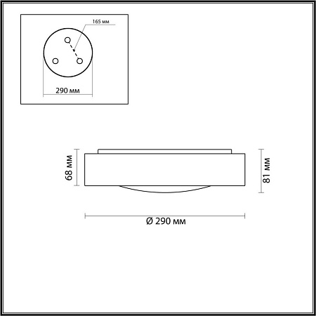 Настенно-потолочный светодиодный светильник Odeon Light Lunor 4947/30CL