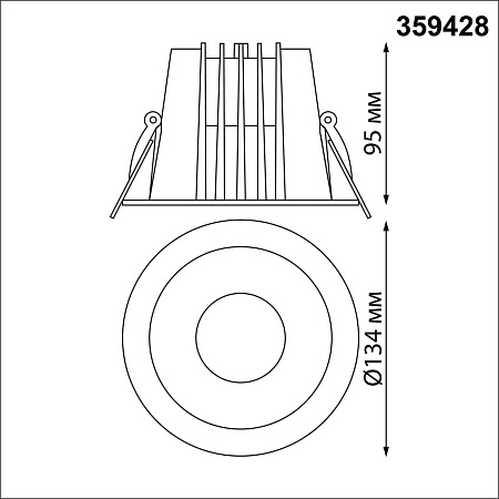 Светильник встраиваемый светодиодный Novotech LANG 359428 Светильник встраиваемый светодиодный Novotech LANG 359428