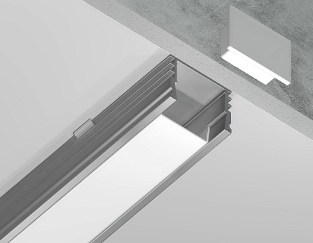Накладной профиль для светодиодной ленты Ambrella light ILLUMINATION GP1750AL