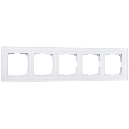 Рамка на 5 постов белая матовая Werkel Favorit W0051105 4690389160103 a051287 Рамка на 5 постов белая матовая Werkel Favorit W0051105 4690389160103 a051287