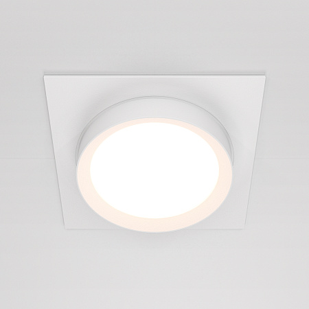 Светильник встраиваемый Maytoni Hoop DL086-GX53-SQ-W Светильник встраиваемый Maytoni Hoop DL086-GX53-SQ-W