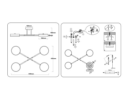 Люстра потолочная светодиодная Ambrella light FL516331 Люстра потолочная светодиодная Ambrella light FL516331