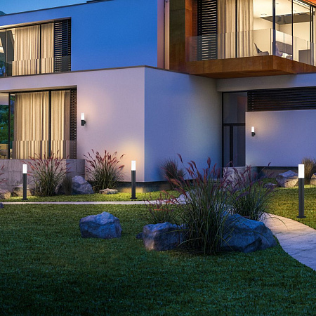 Уличный настенный светильник чёрный Elektrostandard 1418 TECHNO черный a049717 Уличный настенный светильник чёрный Elektrostandard 1418 TECHNO черный a049717