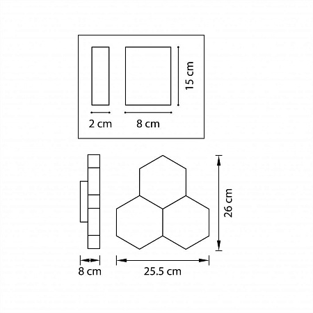 Бра Lightstar Favo 750633