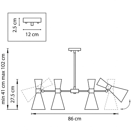 Потолочная люстра Lightstar Dumo 816087 Потолочная люстра Lightstar Dumo 816087