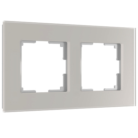 Рамка на 2 поста Werkel Senso дымчатый, стекло soft-touch W0023117 a067415 Рамка на 2 поста Werkel Senso дымчатый, стекло soft-touch W0023117 a067415