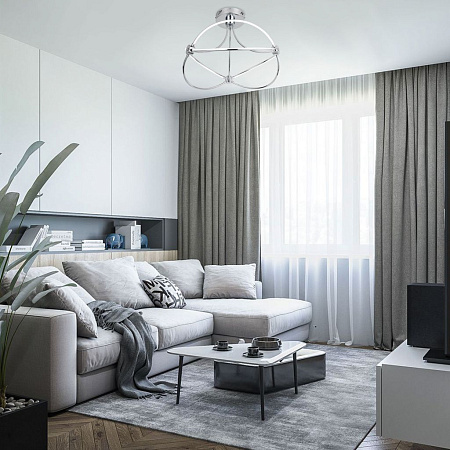 Потолочная светодиодная люстра Eurosvet Petto 90246/6 хром a055663 Потолочная светодиодная люстра Eurosvet Petto 90246/6 хром a055663