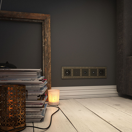 Рамка на 5 постов Werkel Antik WL07-Frame-05 a030758 Рамка на 5 постов Werkel Antik WL07-Frame-05 a030758