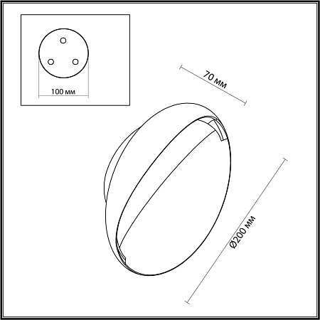 Светильник настенный светодиодный Odeon Light VELA 7004/7WL